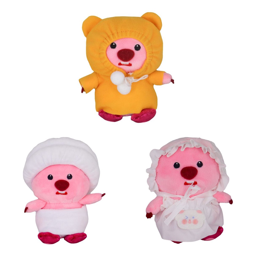 Loopy Cuddly Mềm Pororo Chim Cánh Cụt Nhỏ Sang Trọng Đồ Chơi Mặt Dây Chuyền Móc Khóa Cô Gái Quà Tặng Giáng Sinh