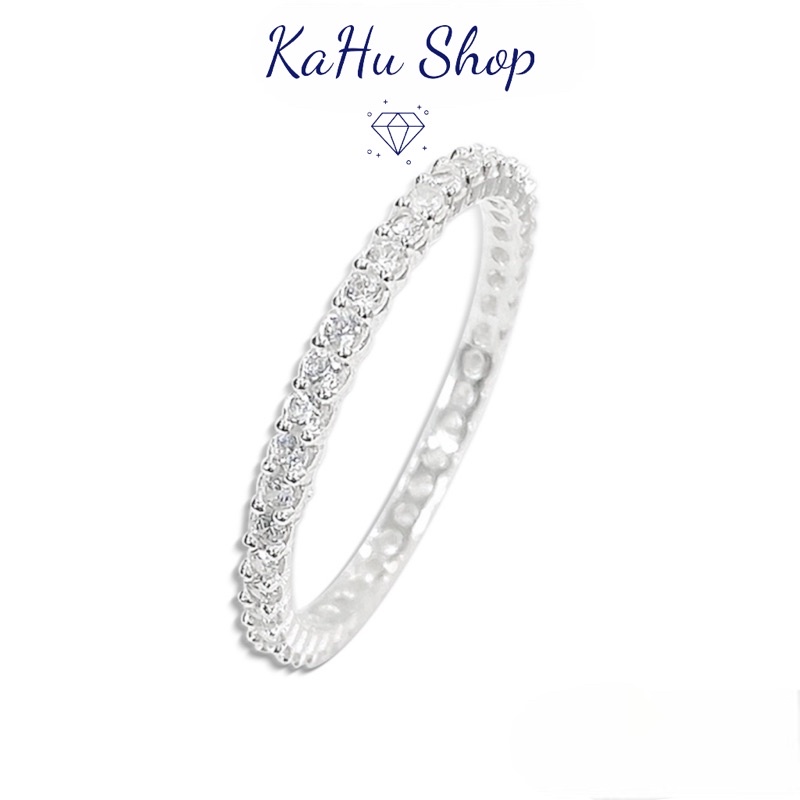 Nhẫn nữ bạc ta full đá - Kahu Shop