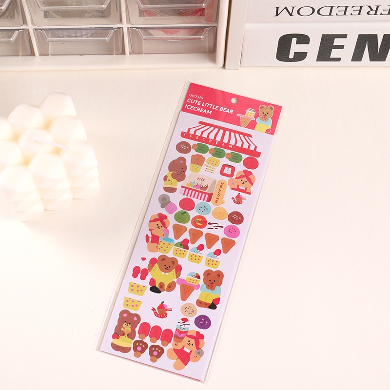 Hình Dán Gấu Nhỏ Cuộc Sống Dễ Thương Cuckoo GK0343