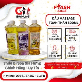 Dầu massage body hoa hồng, hoa cúc, hoa lavender... thơm dịu nhẹ, masage trơn tay ( mẫu mới)