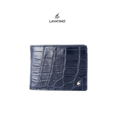 Ví Cá Sấu Vân Bụng 1 Mặt Chính Hãng Lavatino WS01