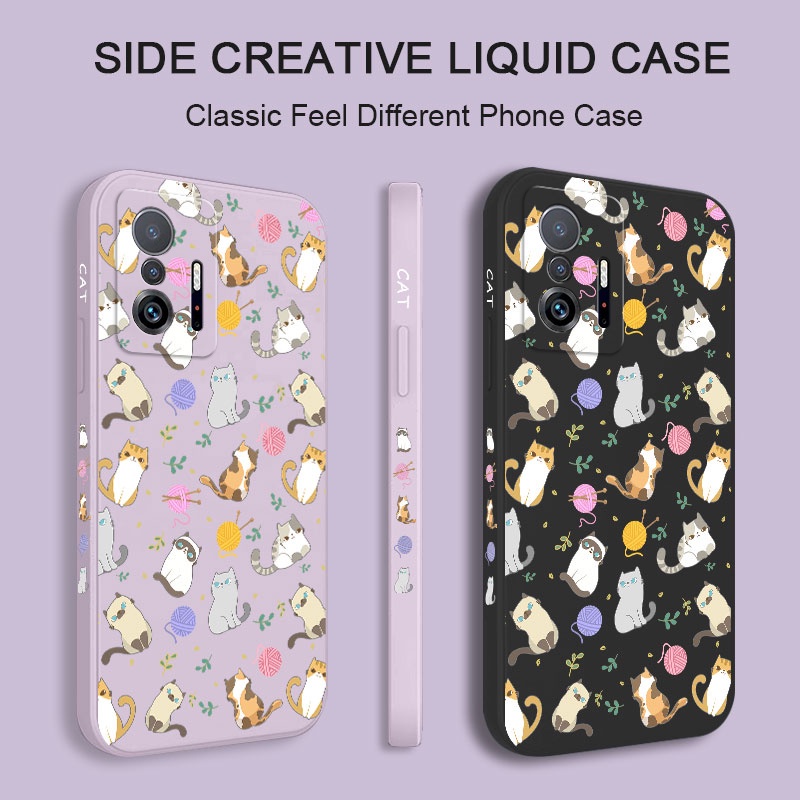 Ốp Điện Thoại Họa Tiết Mèo Đơn Giản Cho xiaomi mi 13t 12t 11t 10t pro lite mi 9t pro