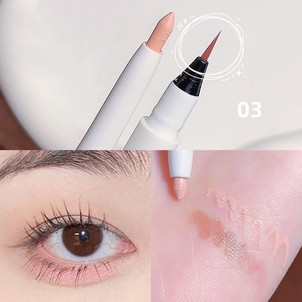 [Hàng mới về]Bút chì kẻ mắt  SWEET MINT Hai Đầu Bắt Sáng Màu Lì Và Màu Ánh Ngọc Hiệu