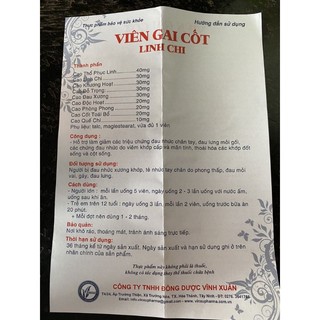 Viên gai cốt linh chi