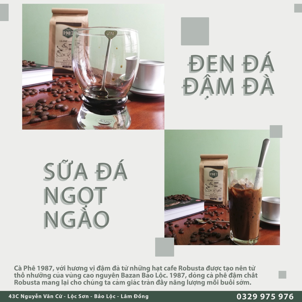 Cà phê nguyên chất 1987 - Robusta.