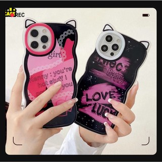 Ốp Điện Thoại Silicon Mềm Chống Rơi Hình Tai Mèo Cho iPhone 14 14 Pro 13 Pro Max 12 11 Pro X XR 7 + 8 + SE 6 6S