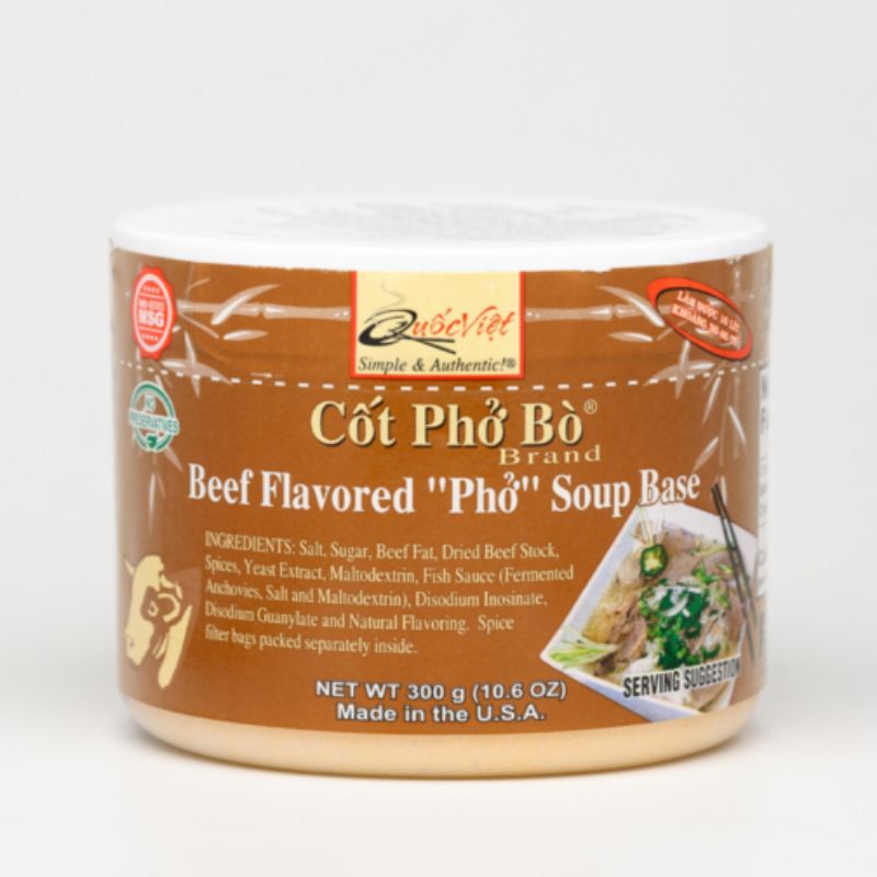 Cốt Phở Bò ® - Beef Flavored “Pho” Soup Base, Xuất xứ Mỹ