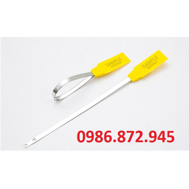 Seal lá thép bộ 10 cái in sẵn số seri