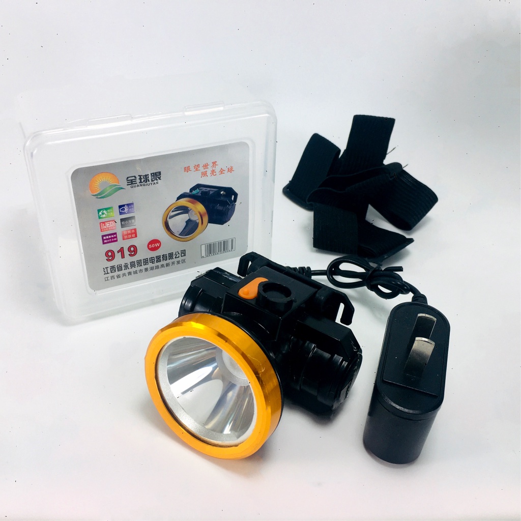 Đèn pin đội đầu siêu sáng kín nước 50W