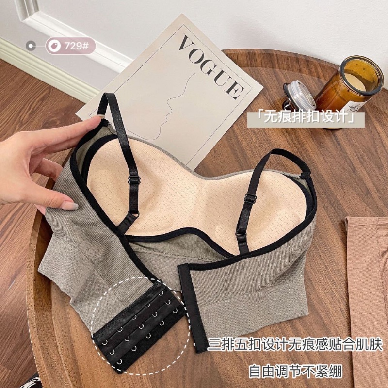 Áo Lót Hai Dây Không Gọng Thép Chống Chảy Xệ Hở Lưng Cho Nữ