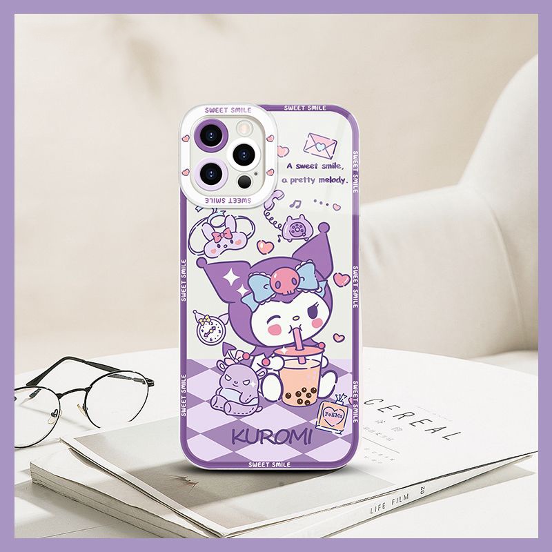 Ốp Điện Thoại TPU Mềm Chống Sốc Hình Sanrio kuromi Melody Cho IPhone 14 12 PRO mini 11 PRO Max 13 PROMAX Xs Max XR 7 8 Plus