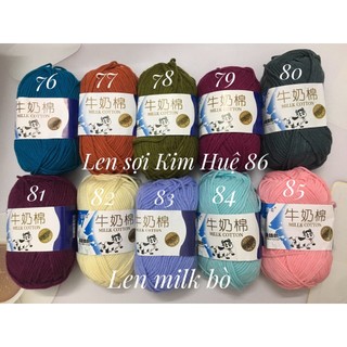 Len milk bò ( từ màu 81 đến 92)