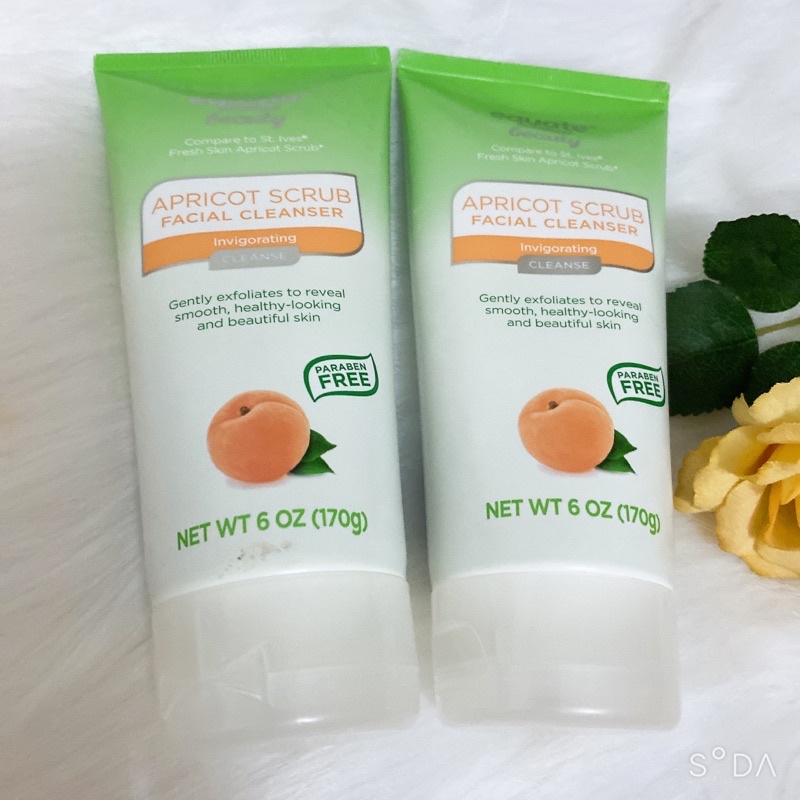 Sữa rửa mặt tẩy tế bào chết Equate Beauty Apricot Scrub Facial Clear 170g