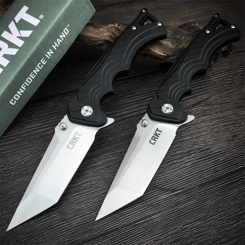 Mới CRKT 5225 Gấp 3,64 inch/8Cr13 Blade Nhanh chóng Hướng dẫn sử dụng Mở Edc Quà tặng cho Đàn ông