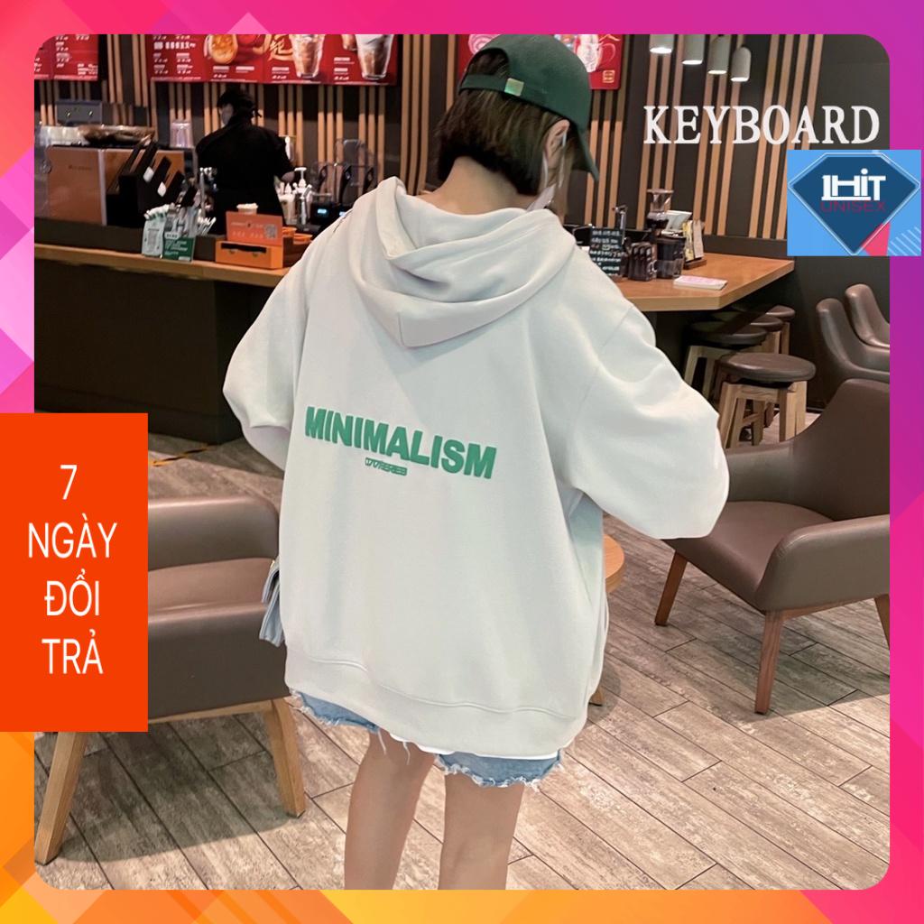 Áo Khoác Hoddie nỉ bông MINI dây kéo & ulzzang form rộng Unisex Nam Nữ 3 màu 1HIT | BigBuy360 - bigbuy360.vn