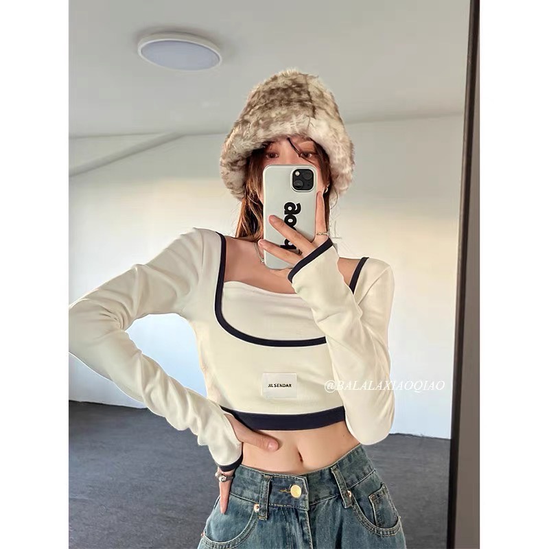 [ ORDER ] Áo croptop tay dài ulzzang
