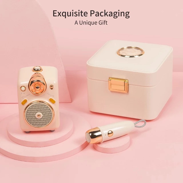 Bộ loa mic mini hát karaoke hát gia đình chính hãng Divoom, nhiều tính năng đa dạng, màu sắc dễ thương