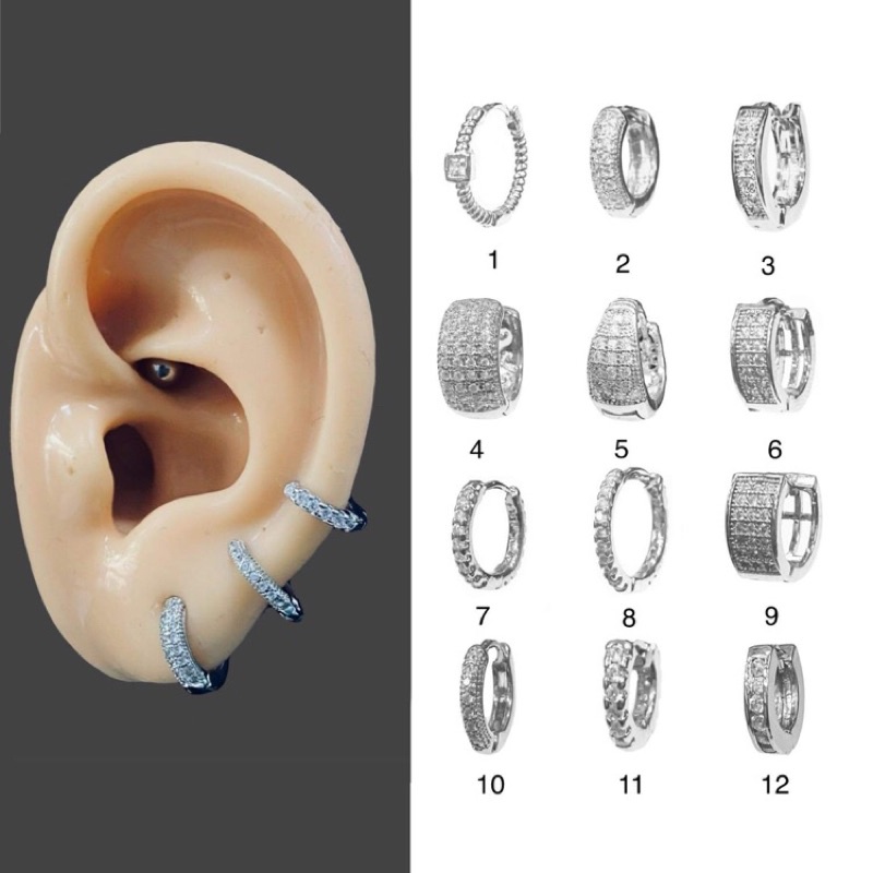 Khuyên vòng đá - 12 Mẫu