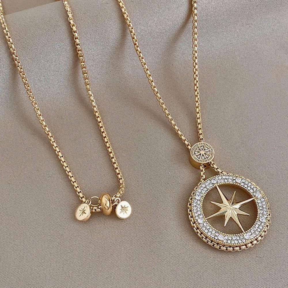 ANEMONE Vòng Cổ Choker Mặt Ngôi Sao Ngọt Ngào Thanh Lịch Phong Cách Hàn Quốc Cho Nữ