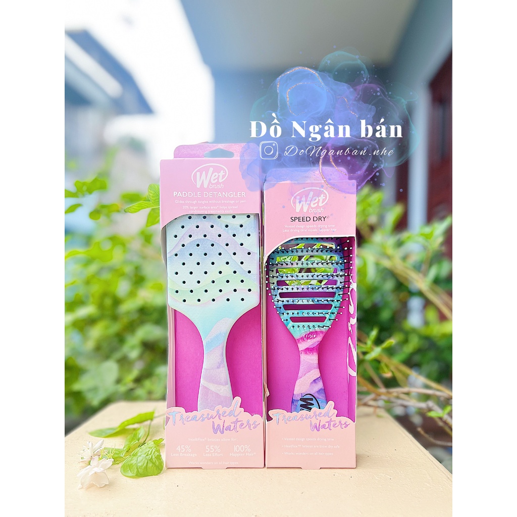 Lược chải tóc WetBrush Treasured Waters - Waves