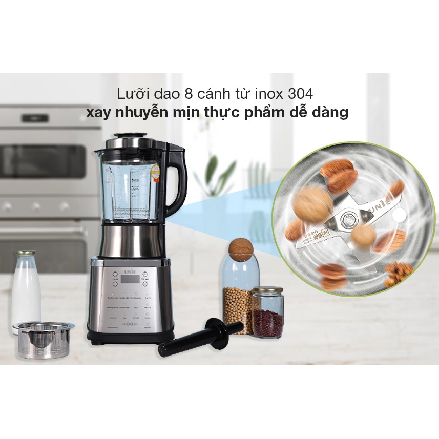 Máy say làm sữa hạt Unie V8S - Hàng chính hãng - Bảo hành 24 tháng  siêu mịn