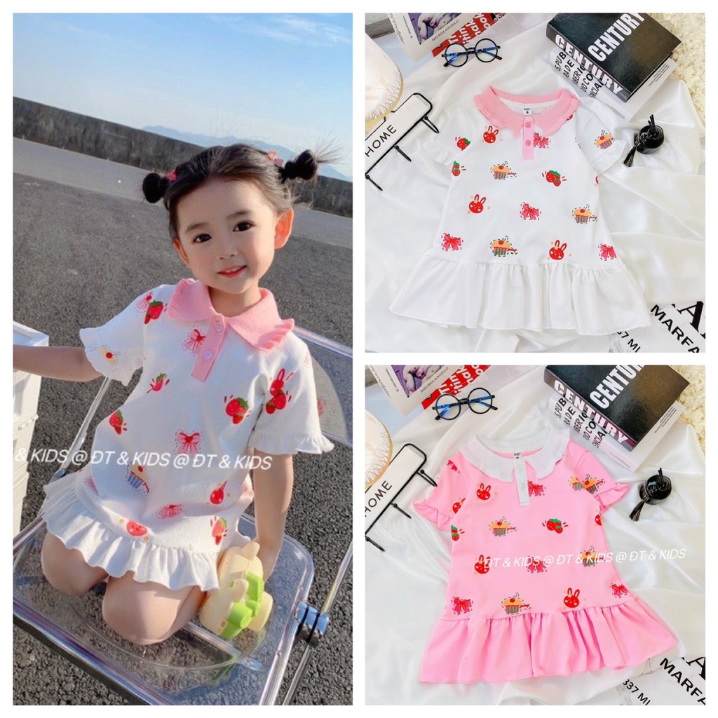 SALE SỐC VÁY THỎ CHO BÉ GÁI XINH XẮN SIZE 10-26KG(VAY T)