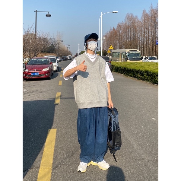 Áo Gile Nam INFLATION Form Rộng Chất Nỉ Mềm Mịn Hàng Cao Cấp