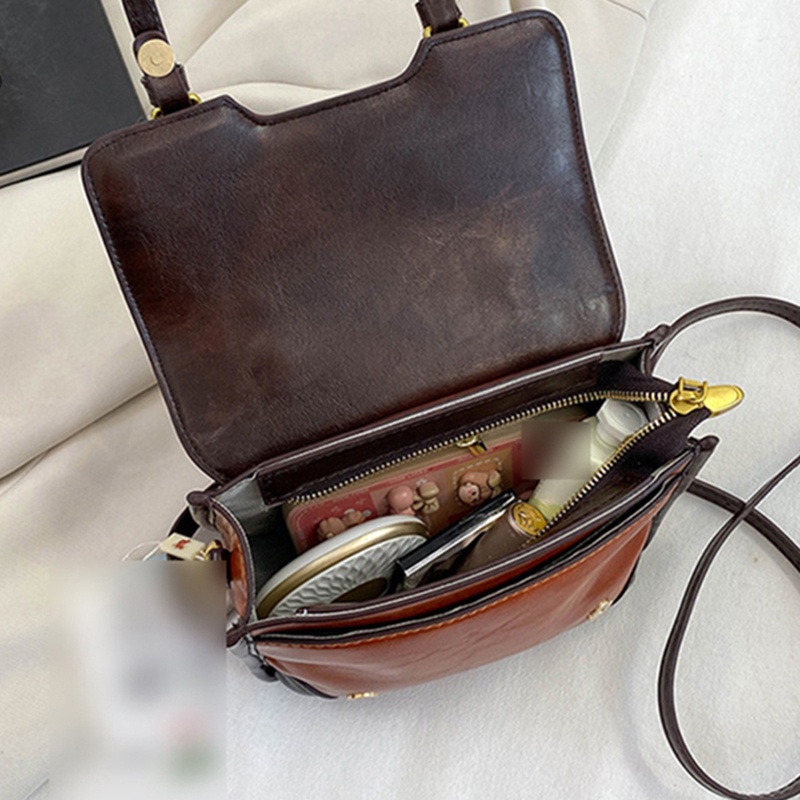 IELGY Túi Đeo Chéo Phong Cách retro Dễ Phối Đồ Thời Trang Cho Nữ