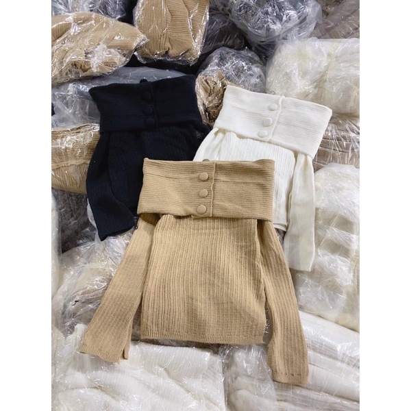 Trễ vai cúc bọc e về hàng Khoe trọn bờ vai xinh nha mấy bà ❤️❤️❤️ sỉ 105k lẻ 135k