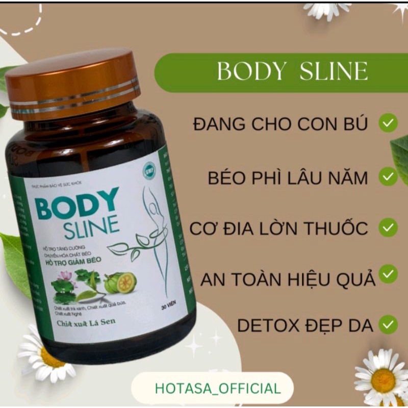 Hộp 30 Viên Giảm cân cấp tốc body sline an toàn hiệu quả nhanh , detox đẹp da giảm 2-3kg/10 ngày.