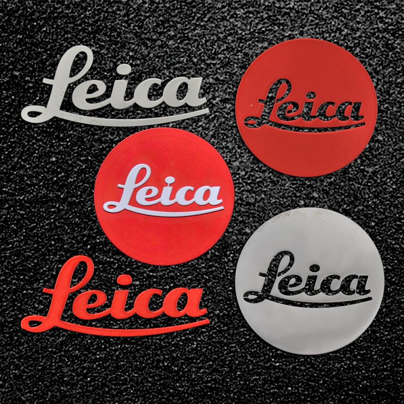 Logo LEICA LEICA Bằng Kim Loại Dán Trang Trí Điện Thoại / Máy Ảnh