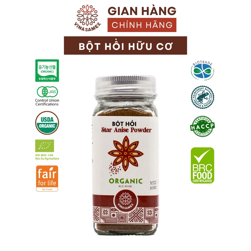 Gia vị nguyên chất hữu cơ Vinasamex - Gia vị ăn dặm cho bé