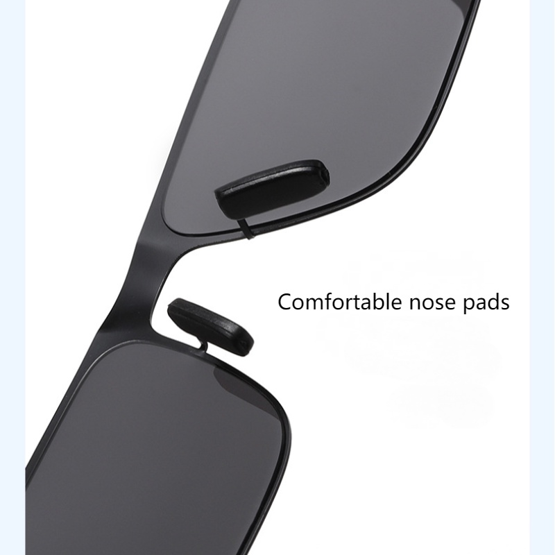 Kính Mát Phân Cực Chống Tia UV400 Gọng Vuông Thời Trang Cho Nam