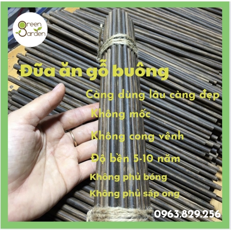 10 đôi Đũa buông kè sóng lá (LOẠI ĐẶC BIỆT) rừng Tánh Linh Bình Thuận không mốc (đũa ăn cơm)