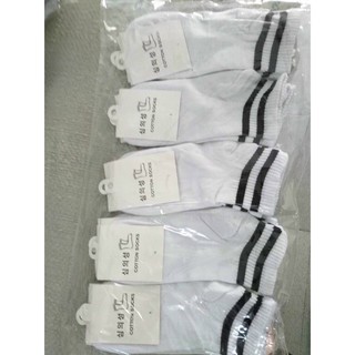 Sét 10 đôi tất cổ ngắn kẻ sọc hàn quốc tat102