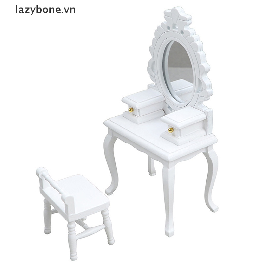 Bộ Bàn Trang Điểm Nội Thất Cho Nhà Búp Bê Tỉ Lệ 1: 12