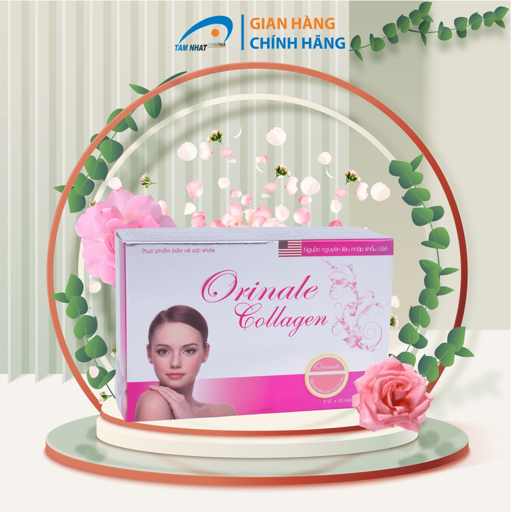 Viên uống trắng da ORINALE COLLAGEN – Chăm sóc da toàn diện – Giảm thâm nám – Ngừa nếp nhăn