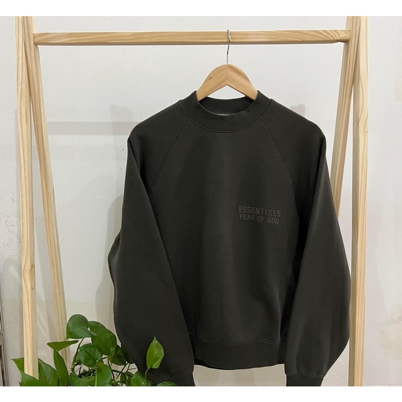 ÁO SWEATER ESSENTIALS FOG OFFBLACK SS22 AUTHENTIC, CHẤT COTTON x NỈ BÔNG SIÊU ẤM, CHỐNG NHĂN