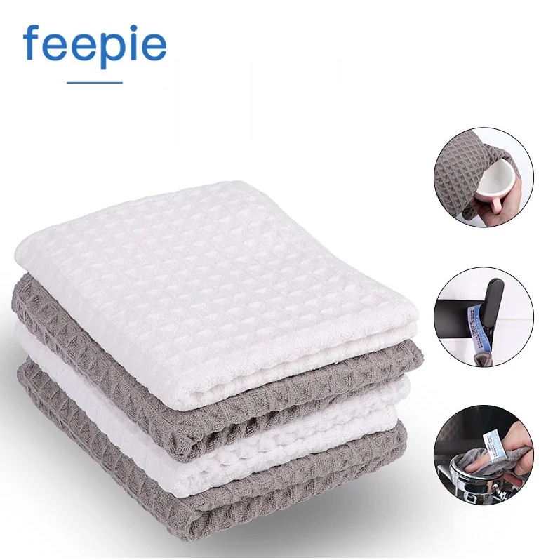 Khăn lau quầy pha chế chuyên dụng feepie siêu thấm 30×30 cm  | Chất liệu Poly thoải mái