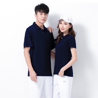 (IN ĐỒNG PHỤC GIÁ RẺ) Áo thun polo nam nữ vải cá sấu phối sọc viền trơn tay cổ
