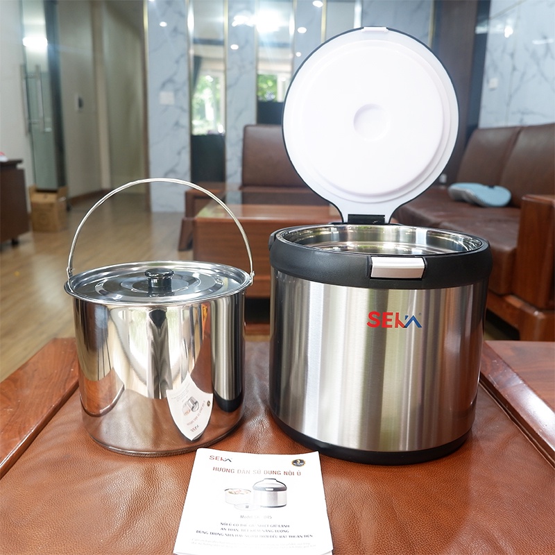 Nồi ủ nhiệt đa năng SEKA Dùng được cho mọi loại bếp, Nồi ủ nấu chậm 2 ngăn