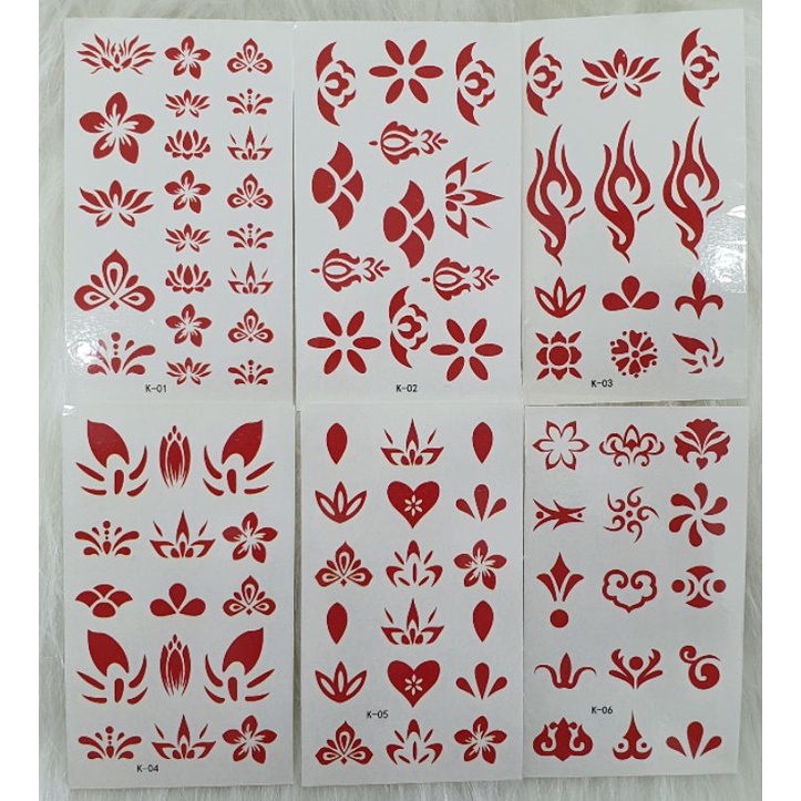 Combo miếng dán hình xăm trên cơ thể