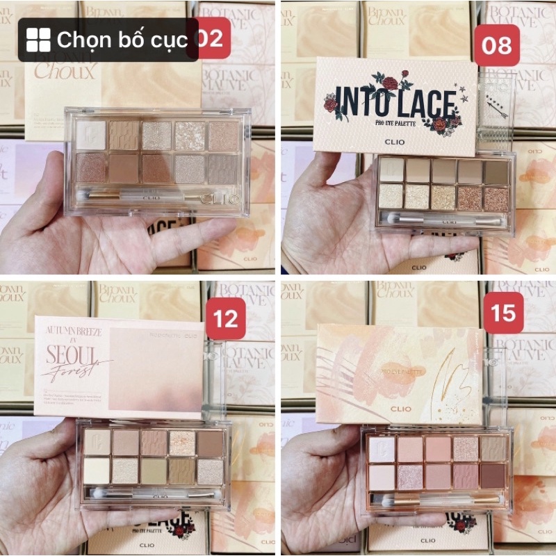 Bảng phấn mắt Clio Pro Eye Palette 10 ô