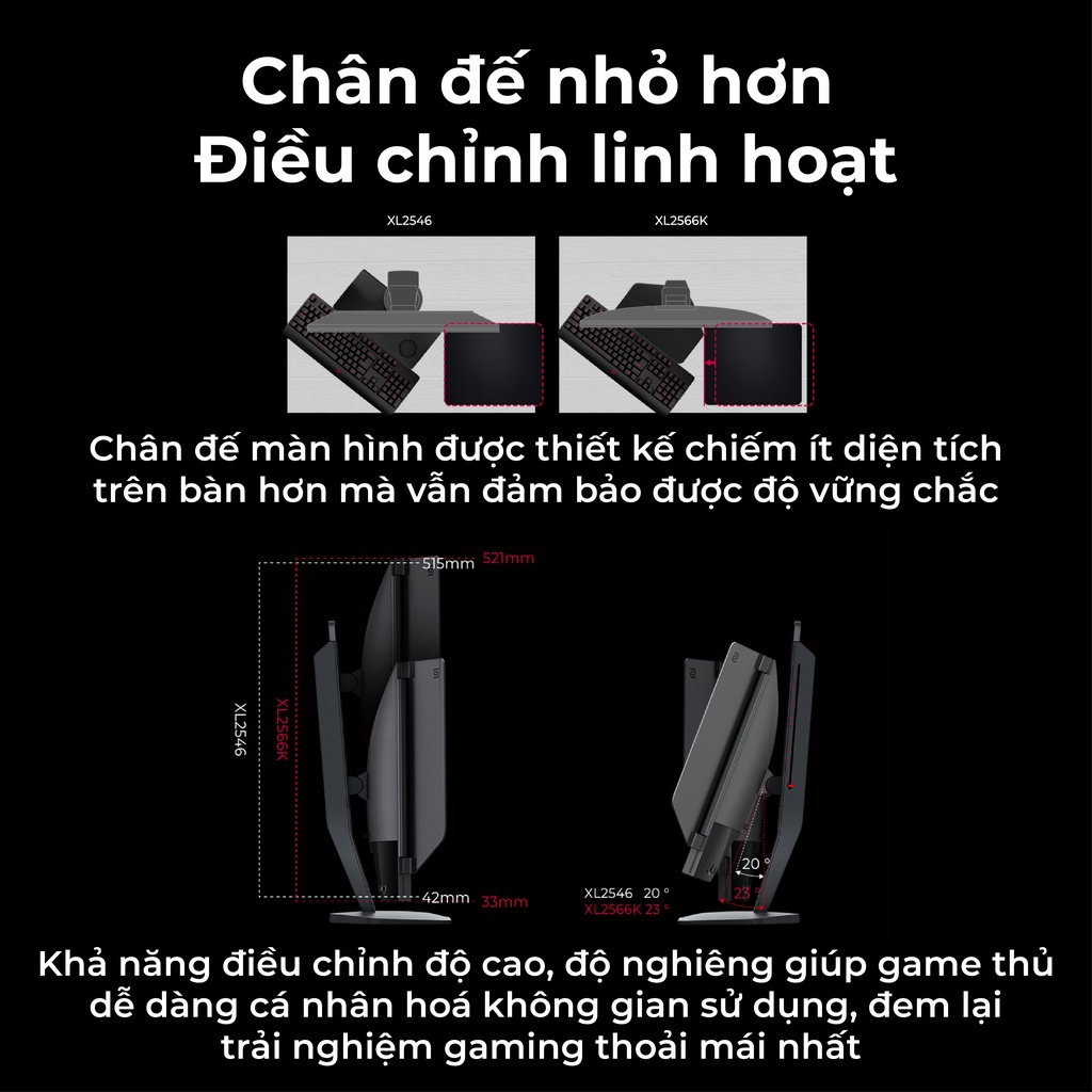 [MỚI] Màn hình gaming BenQ ZOWIE XL2566K 24.5 inch 360Hz công nghệ DyAc⁺™ chuyên gaming eSports FPS (VALORANT CSGO PUBG)