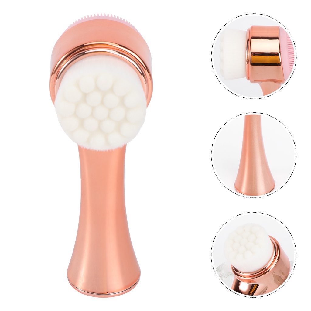 Set 1 Bàn Chải Rửa Mặt Mát Xa Tẩy Tế Bào Chết Tiện Dụng