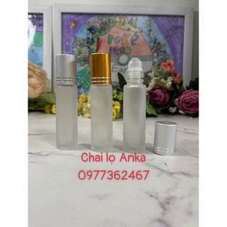 Chai chiết mỹ phẩm, chai thủy tinh, chai bi lăn 10ml mờ