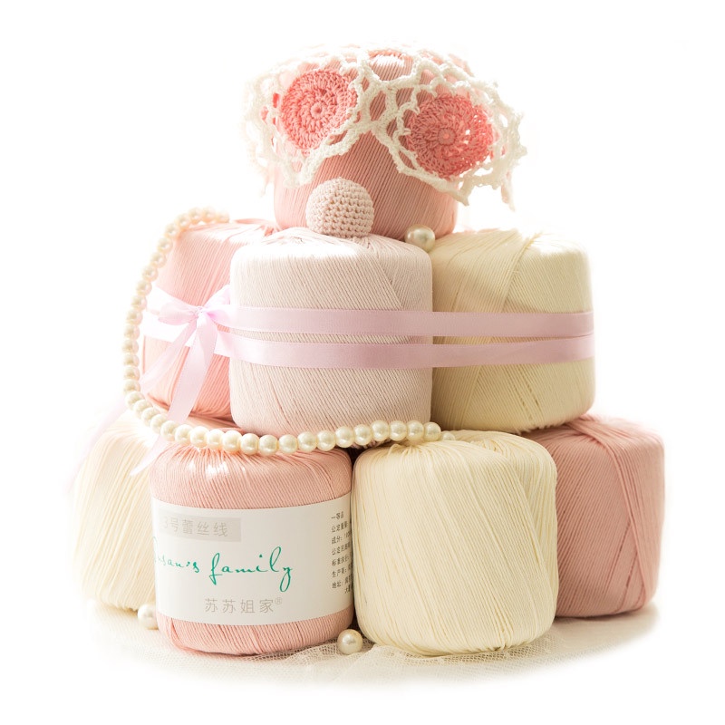 [CHÍNH HÃNG] Sợi Lace Cotton Susan's Family Số 3 Móc Váy Áo Mùa Hè Mềm Mịn Đa Dạng Màu Không Nhão Bai Xù