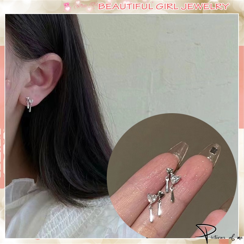 Bông Tai Mạ Bạc 925 Hình Giọt Nước Thời Trang Mới 2022 Dành Cho Nữ