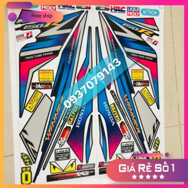 FREE SHIP + QUÀ TẶNG Tem rời winner phiên bản 7 màu hãng