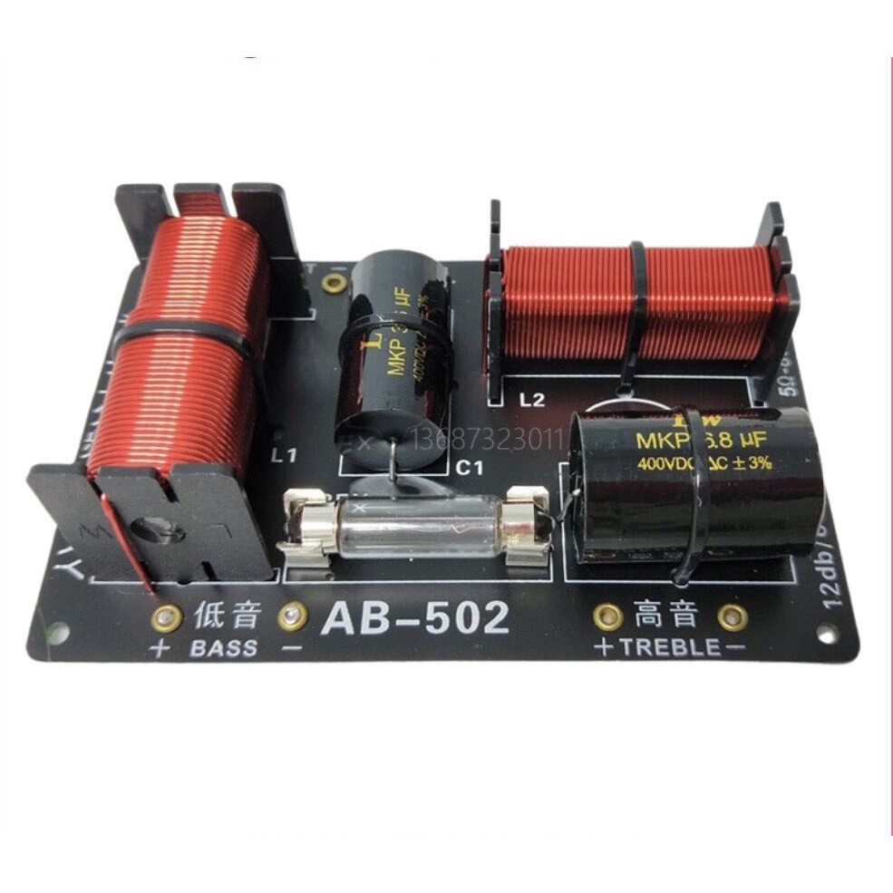 2 MẠCH PHÂN TẦN FULL ĐƠN AB 502 - 1 BASS 1 TREBLE